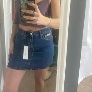 Calvin Klein Denim Mini Skirt